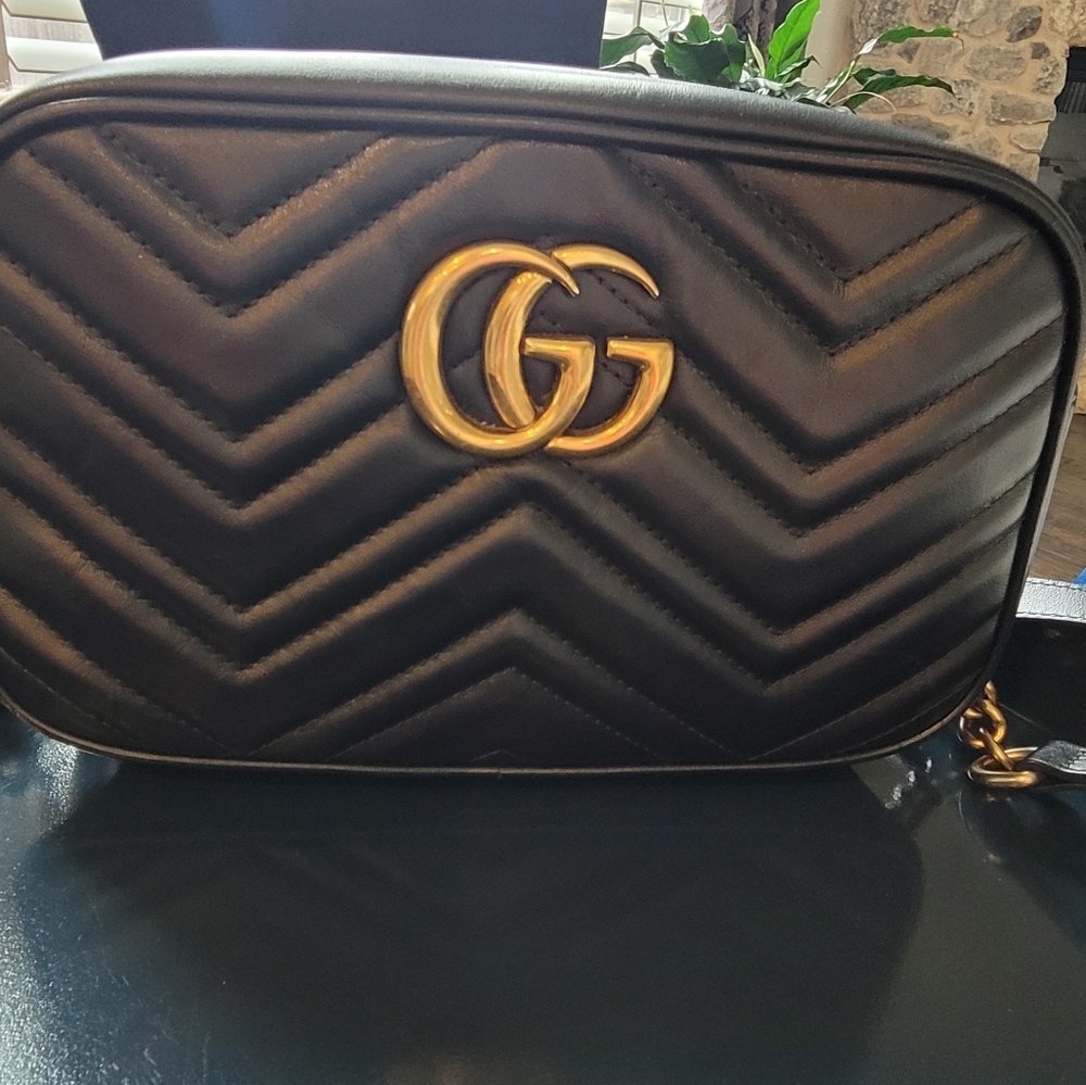Gucci Marmont small shoulder bag.